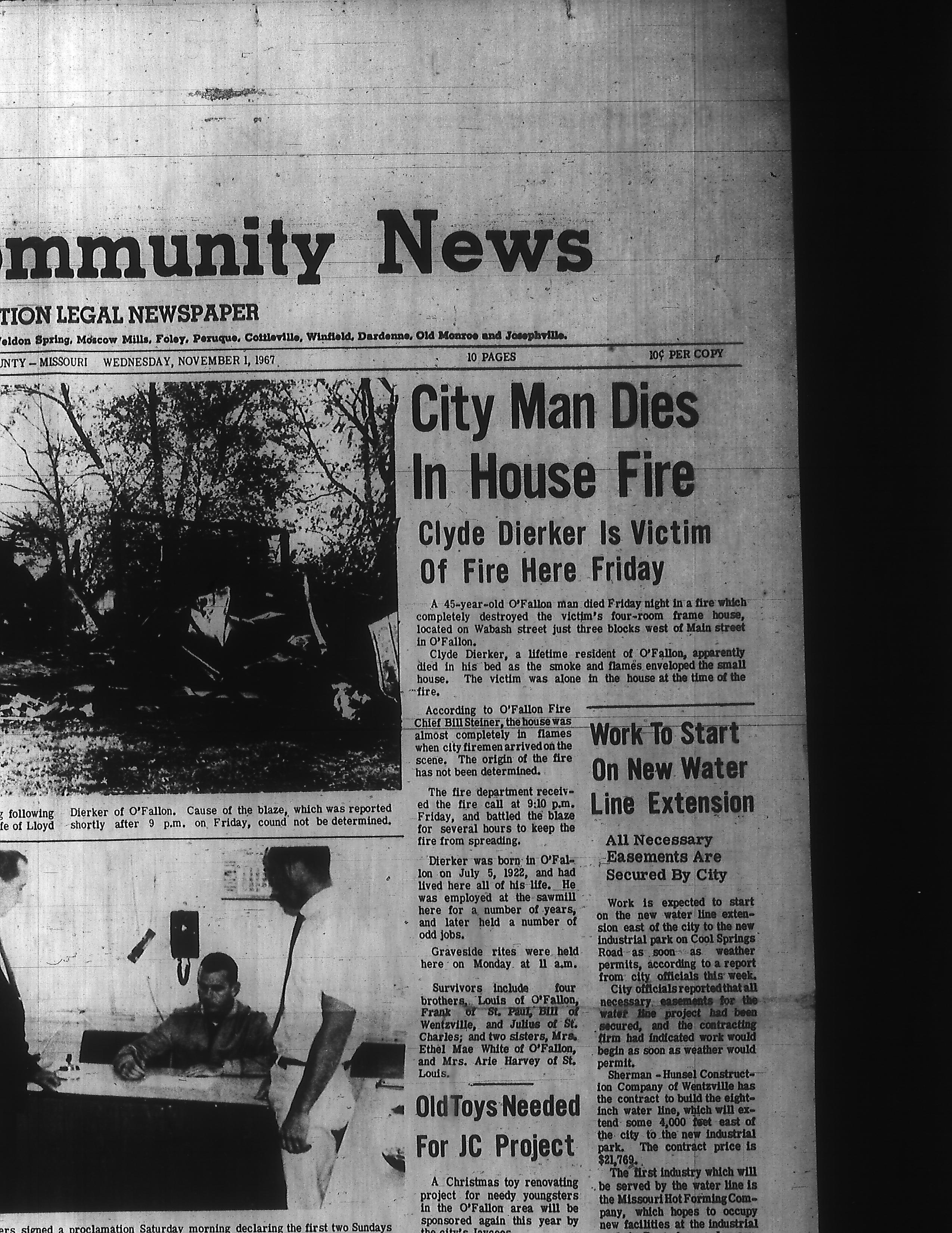 Sage Chapel O'Fallon Community News 1 Nov 1967-2