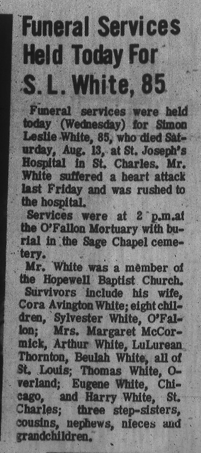 Sage Chapel O'Fallon Community News 17 Aug 1966