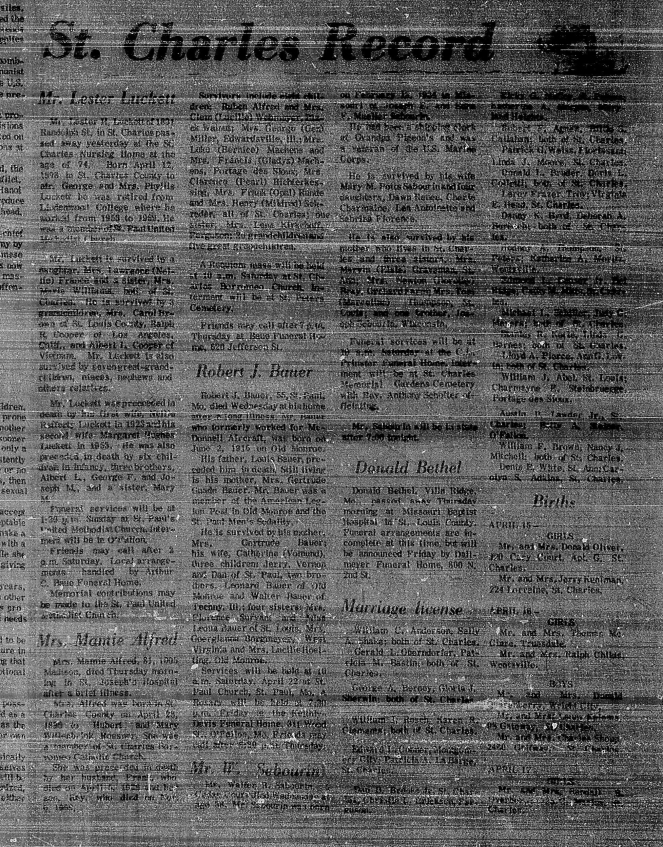 Sage Chapel St. Charles Daily Banner-News 20 Apr 1972
